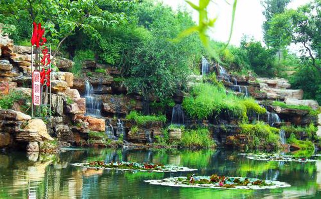 山东波肖门尾图库颗粒机第一站竹泉村